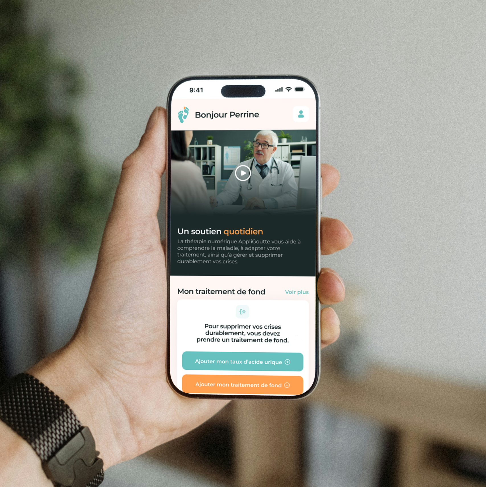 Application Appligoutte pour gérer et supprimer les crises de goutte